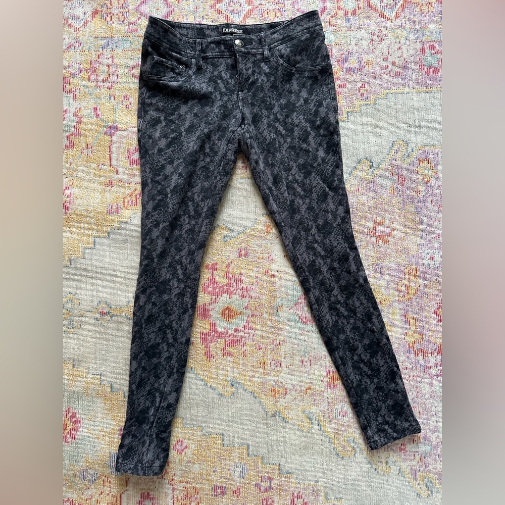Express Snake Print Jeggings Size S